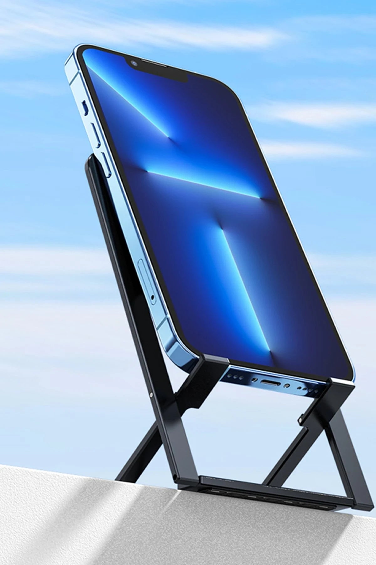 Earldom EH159 Katlanabilir Ultra İnce Masaüstü Telefon Tutucu - Siyah