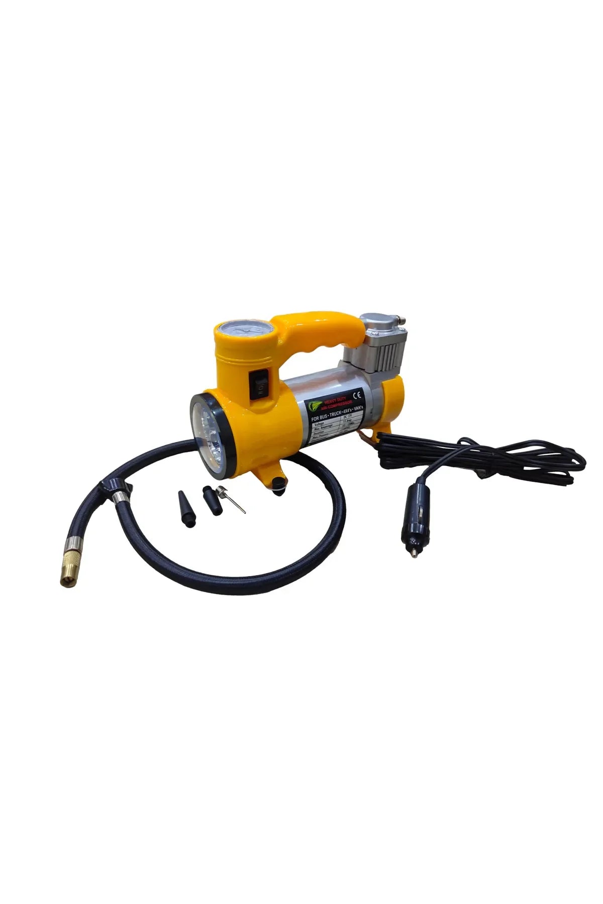 Elektrikli Araba Lastik Şişirme / 150 PSI - 12V / Taşınabilir Metal Hava Kompresörü
