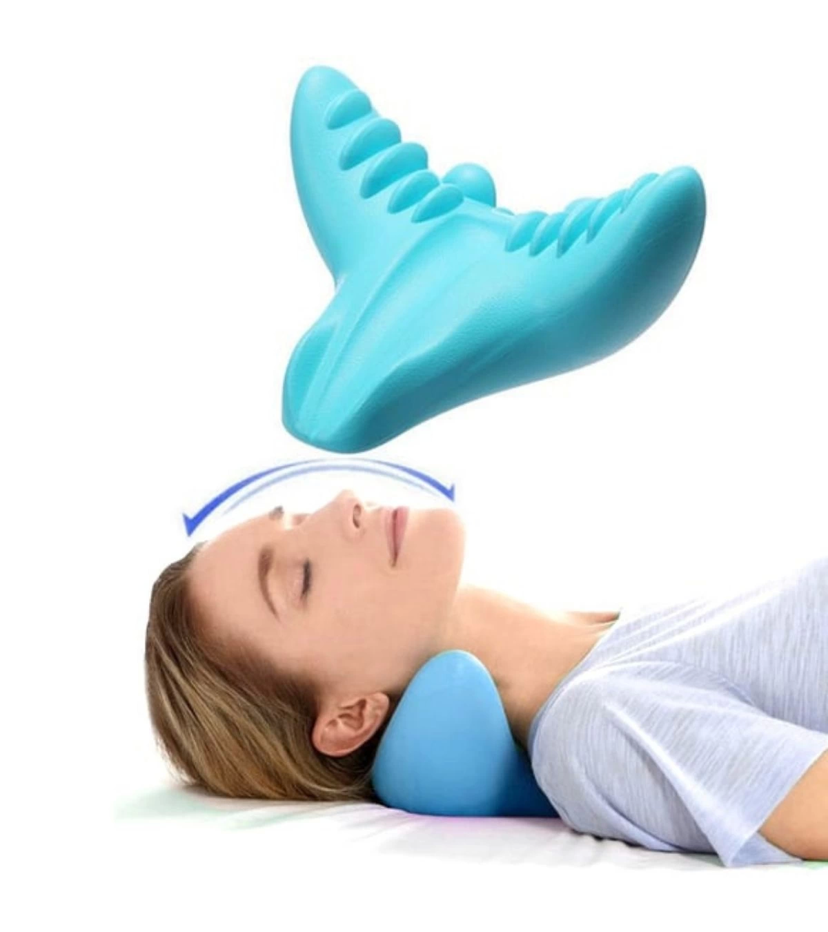 Ergonomik Boyun Masaj Yastığı – Servikal Traksiyon Destekli, Omurilik Ortopedik Yastık