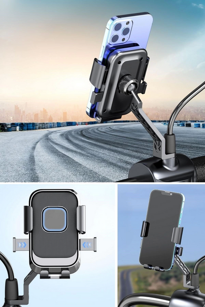 Motor,motosiklet,bisiklet,scooter İçin 360 Derece Dönebilen Dikiz Aynası Versiyonu Telefon Tutucu Aparat