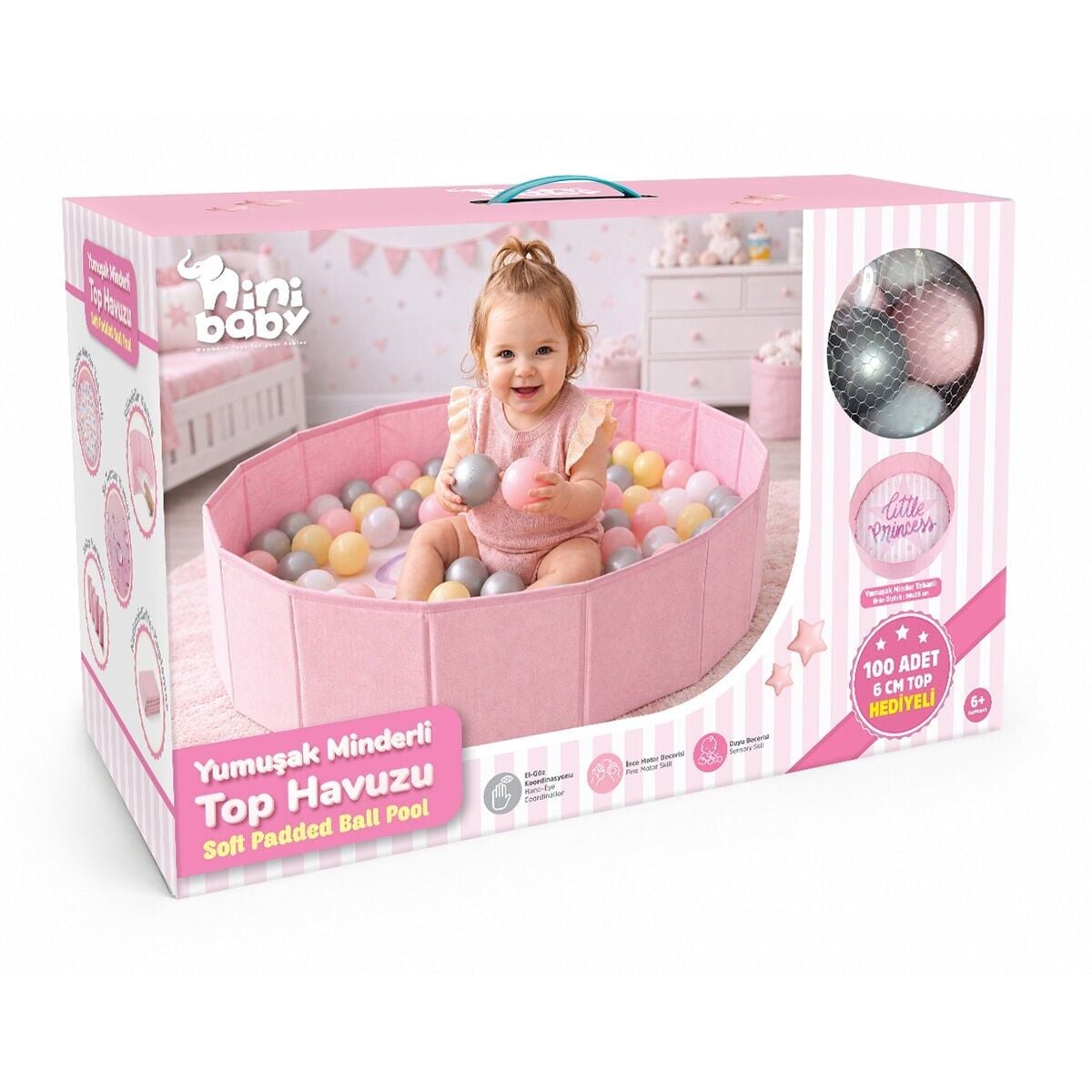 ER-703 YUMUŞAK MİNDERLİ TOP HUZU-PEMBE