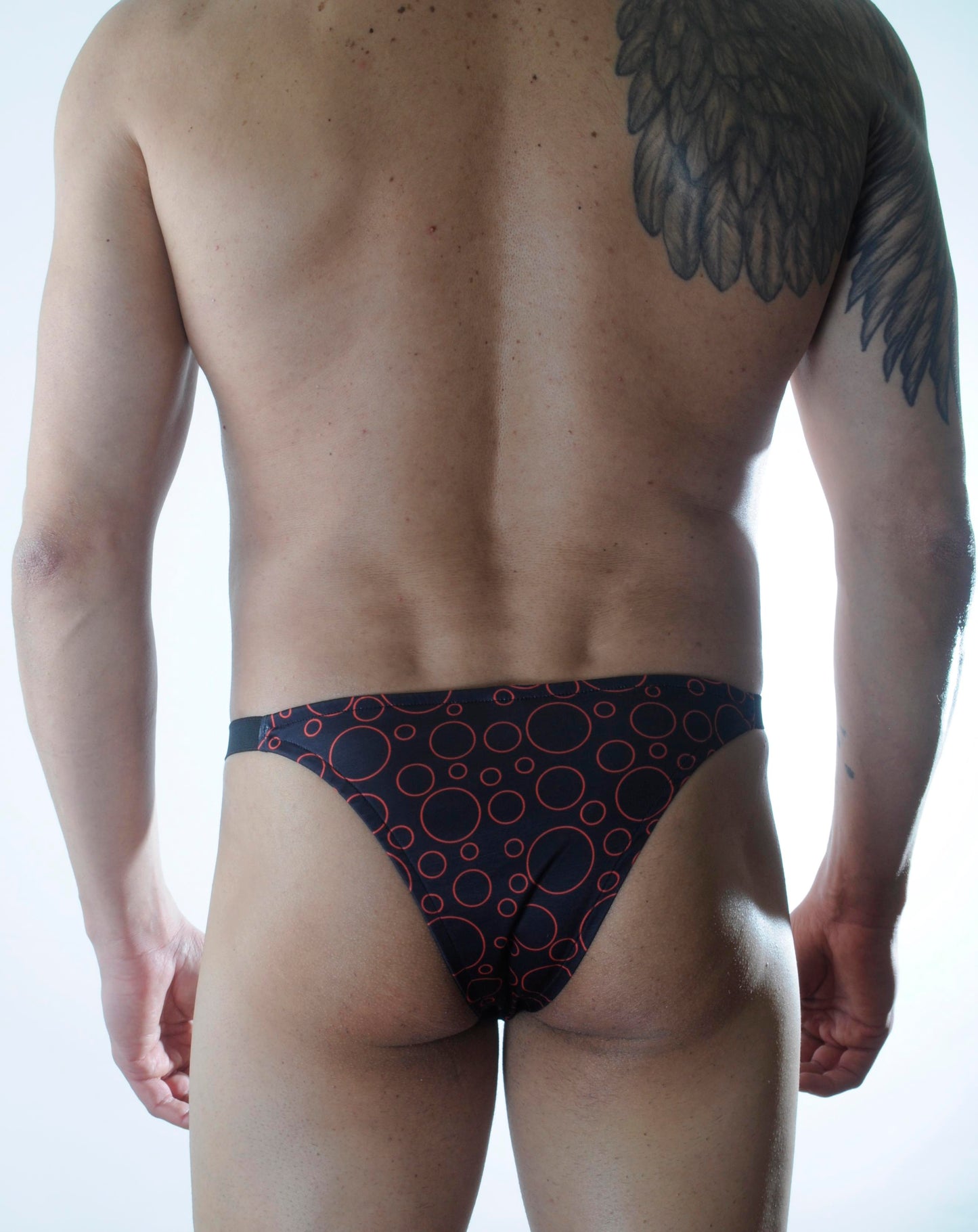 Erkek Daire Desenli Brazillian Slip - Renkli / XS