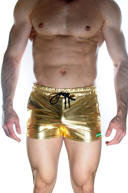 Erkek Gold Lame Short - Renkli / S
