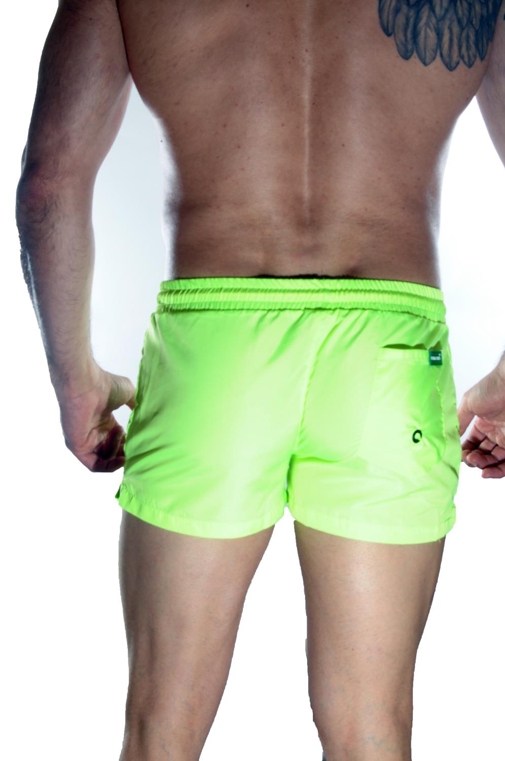 Erkek Neon Mini Mayo Short - Renkli / L