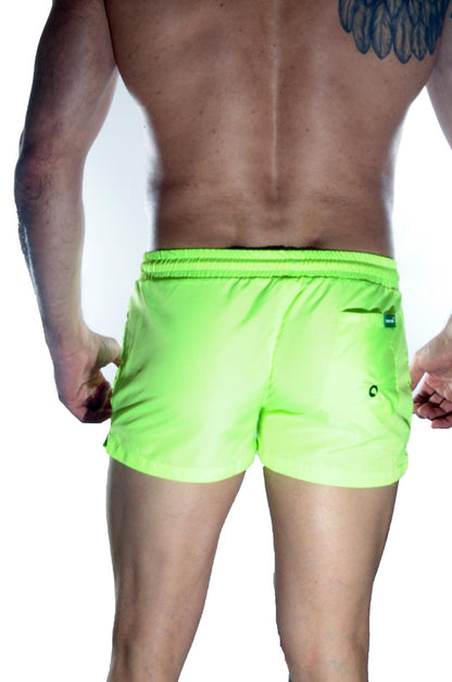 Erkek Neon Mini Mayo Short - Renkli / L