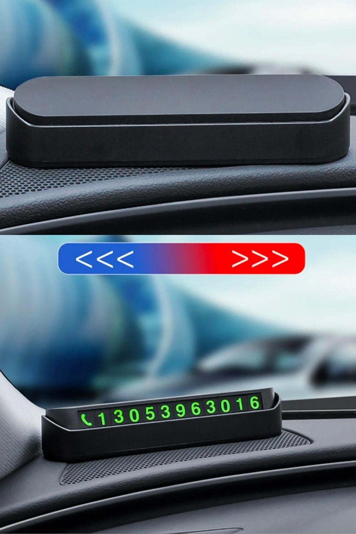 BUFFER® Pratik Fosforlu Telefon Numarası Yamzak İçin Araç İçi Oto Numaratör Numaralık