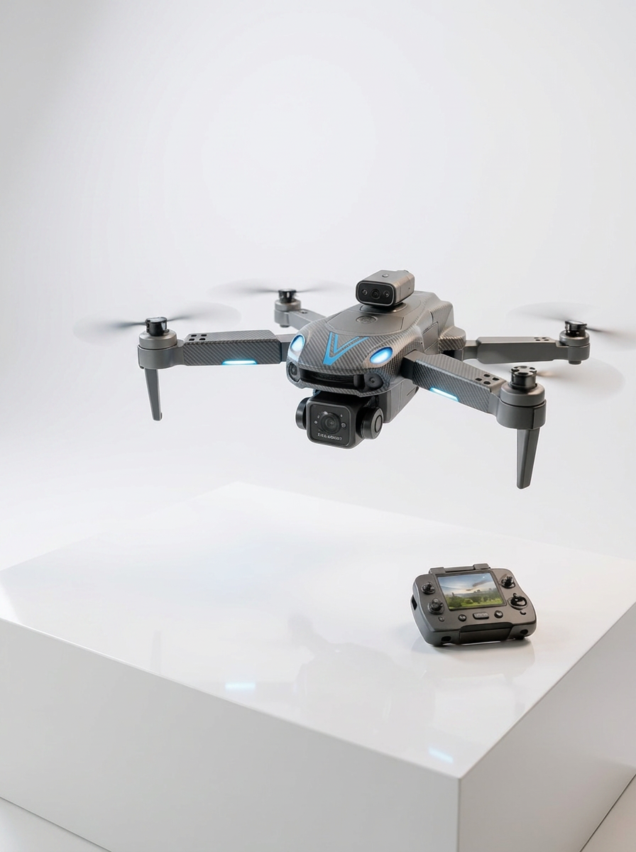 Katlanabilir Çift Kameralı Drone Uzaktan Kumandalı Hava Aracı