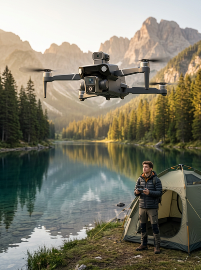 Çift Kameralı GPS Drone Geniş Açılı Havadan Görüntüleme Sistemi