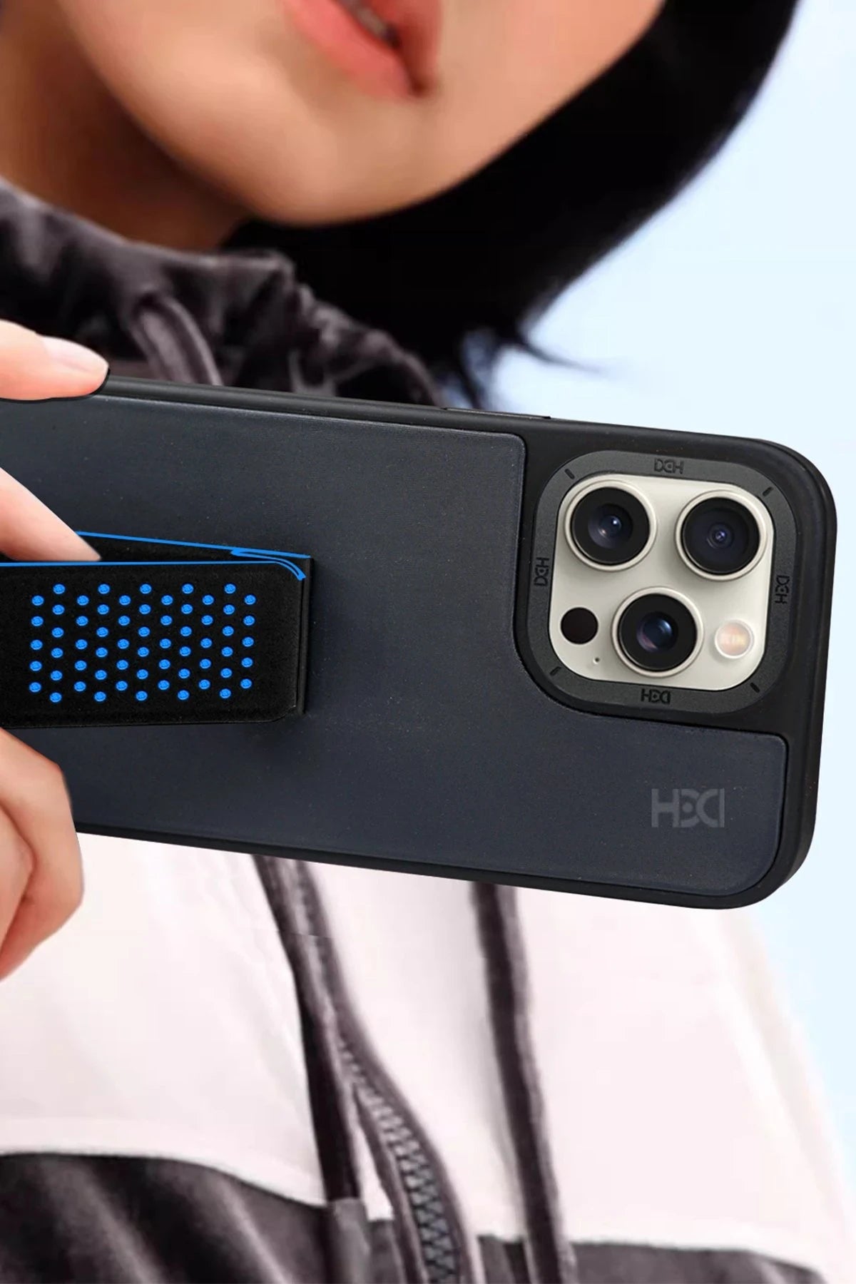 HDD Apple iPhone 15 Pro HBC-239 Colombo Standlı Kapak - Siyah