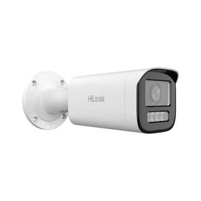 HILOOK IPC-B620HA-LZU, 2Mpix, 2,8-12mm Motorize Lens, H265+, Dual Light, 50Mt Gece Görüşü, Dahili Mikrofon, PoE, IP67, IK10, Bullet, IP Kamera
