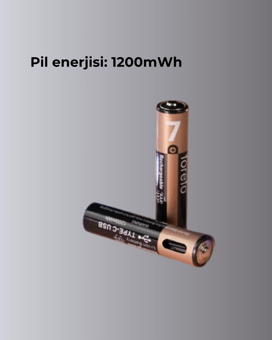 Hızlı Şarj Teknolojili Usb Şarjlı Aaa Pil – 40 Dakikada Tam Şarj