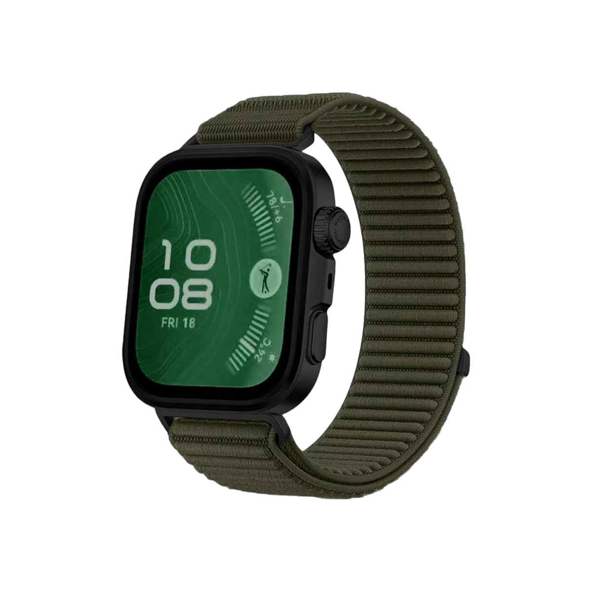 Huawei Fit 4 Braid Kordon (saat Değildir) - Koyu Yeşil