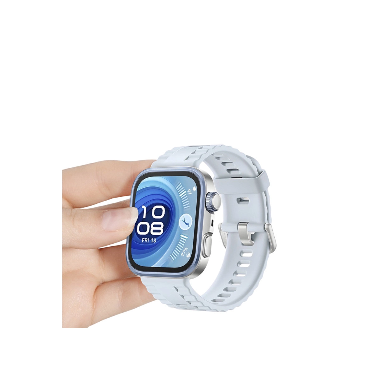 Huawei Fit 4 Nova Silikon Kordon (saat Değildir) - Açık Mavi