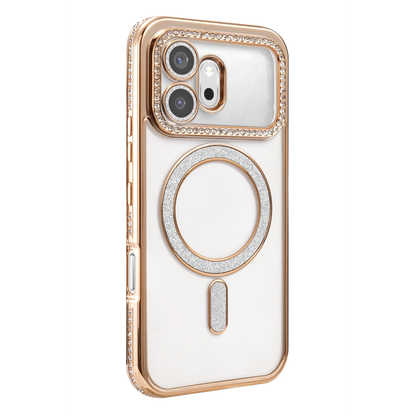 Huawei Honor 600 Joke Simli Magneticsafe Kılıf - Gold