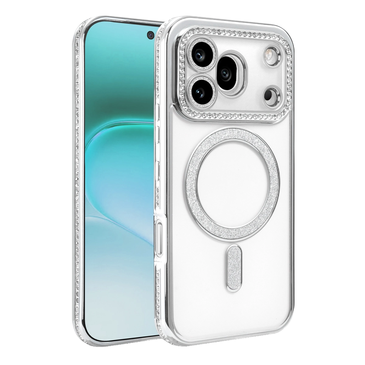 Huawei Honor 600 Pro Joke Simli Magneticsafe Kılıf - Gümüş
