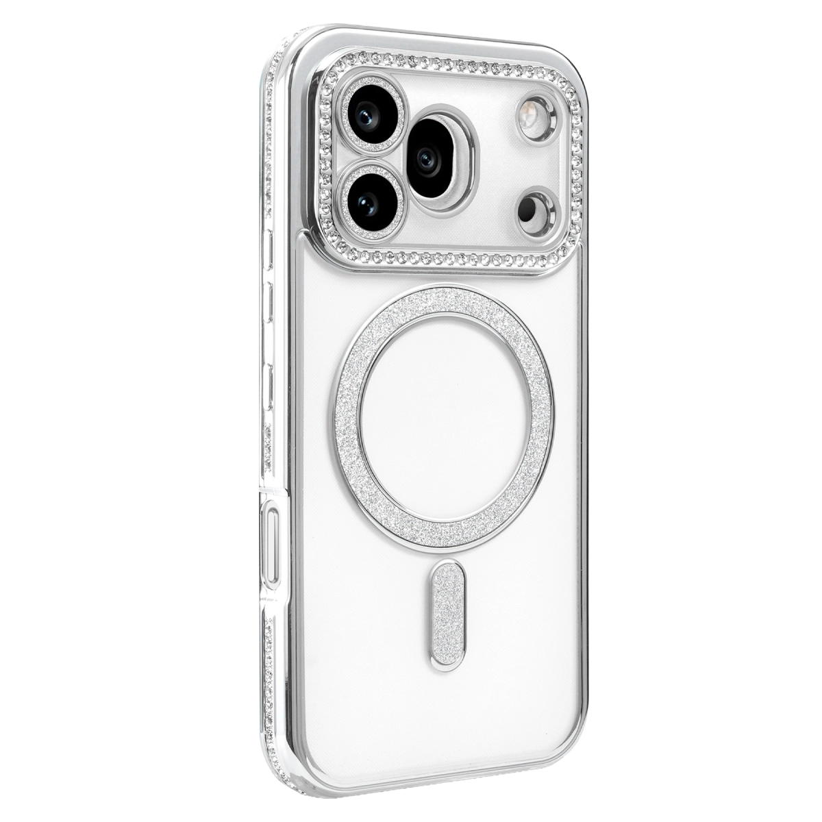 Huawei Honor 600 Pro Joke Simli Magneticsafe Kılıf - Gümüş