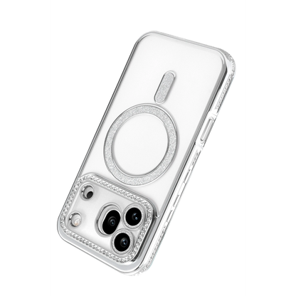 Huawei Honor 600 Pro Joke Simli Magneticsafe Kılıf - Gümüş