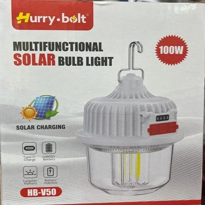 Hurry Bolt Hb-v50 100w Güneş Şarjlı Solar Lamba Kamp (5643)