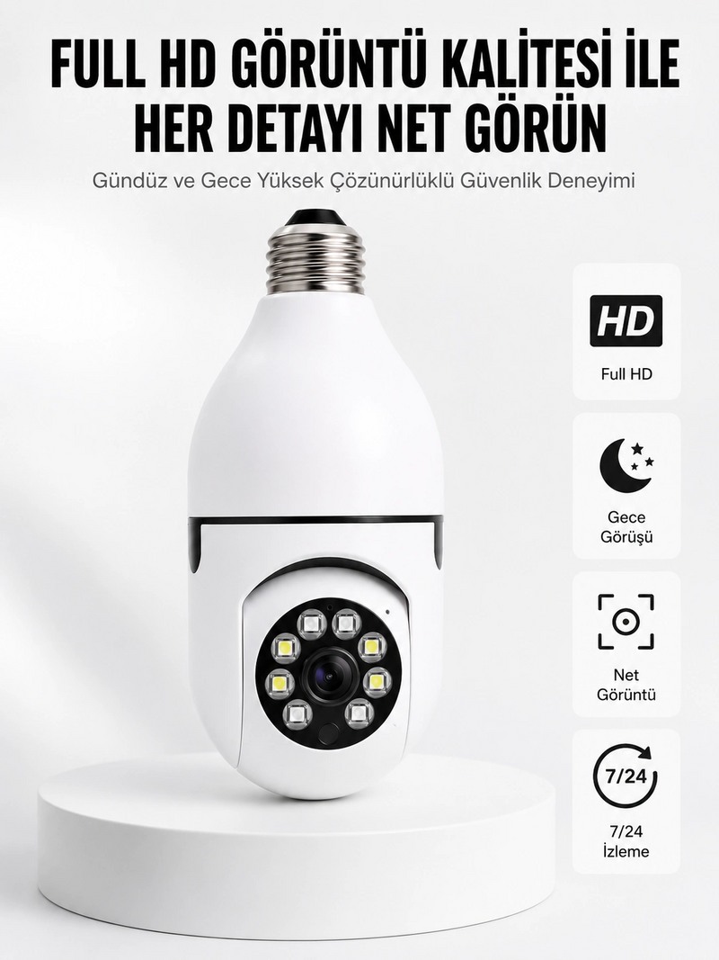 İki Yönlü Ses Destekli Full Hd Akıllı Kamera Yeni Nesil