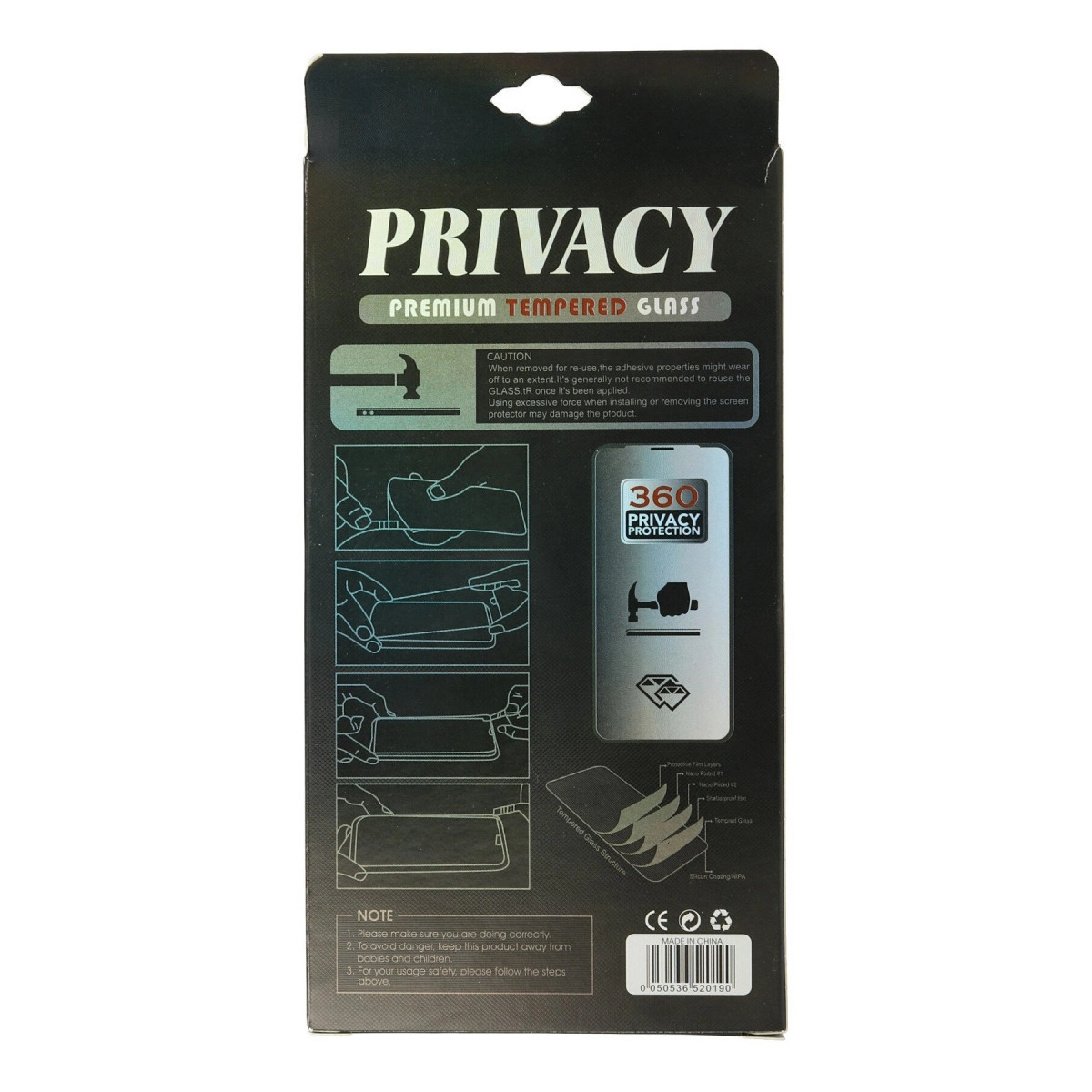 İphone 11 Pro Max 34d Hayalet Izgaralı Cam