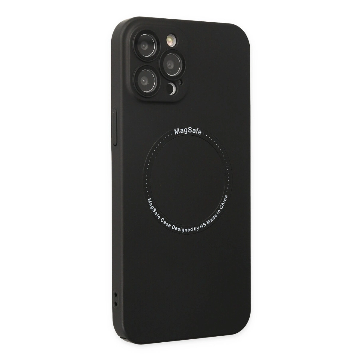 İphone 12 Pro Kılıf Jack Magneticsafe Lens Silikon - Siyah