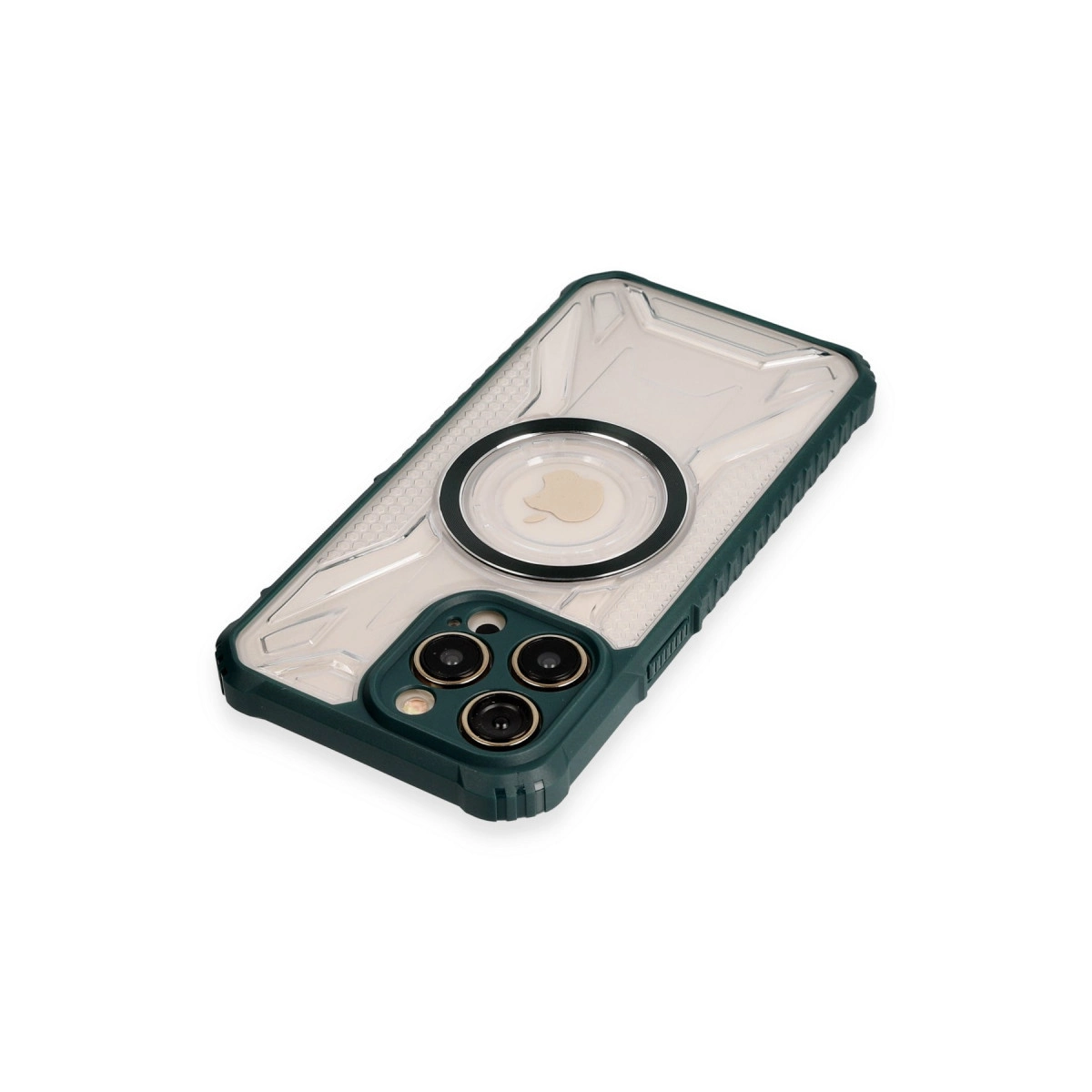 İphone 13 Pro Kılıf Prag Magneticsafe Kapak - Koyu Yeşil