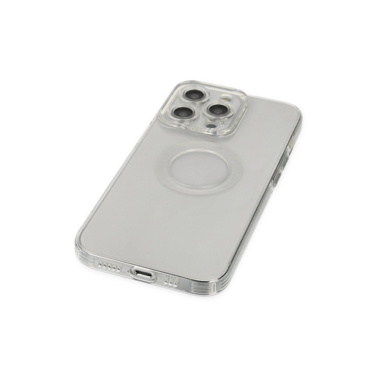 İphone 13 Pro Kılıf Santa Lens Silikon - Şeffaf
