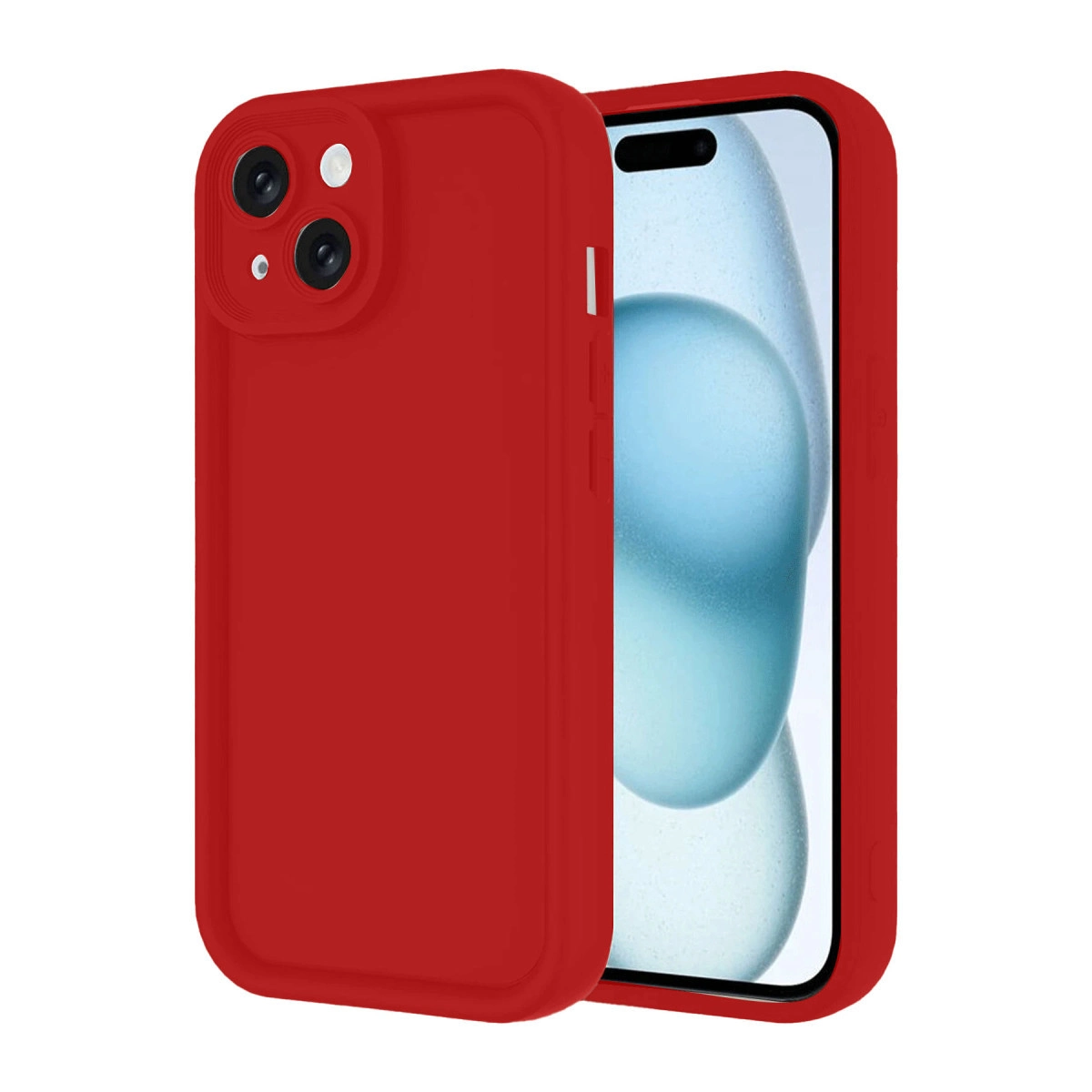 İphone 14 Kılıf Viera Silikon - Kırmızı