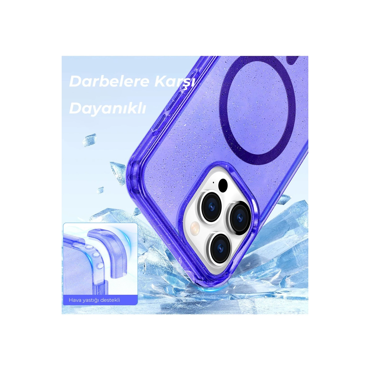 İphone 14 Pro Kılıf Magsafe Kapak - Şeffaf