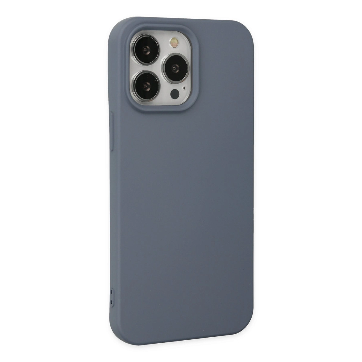 İphone 14 Pro Kılıf Nano İçi Kadife Silikon - Gri