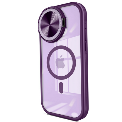 İphone 14 Pro Max Kılıf Teleskop Lens Magsafe Silikon Kapak - Derin Mor