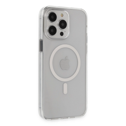 İphone 14 Pro Max Kılıf Tron Şeffaf Magsafe Kapak - Şeffaf