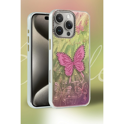 İphone 16 Pro Kılıf Blade Aynalı Desenli Kapak - Desen 6