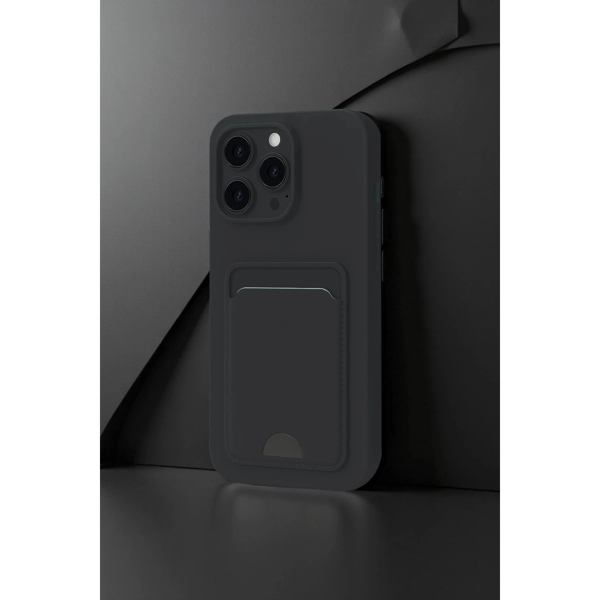 İphone 16 Pro Kılıf Kelvin Kartvizitli Silikon - Lila