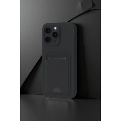 İphone 16 Pro Kılıf Kelvin Kartvizitli Silikon - Lila