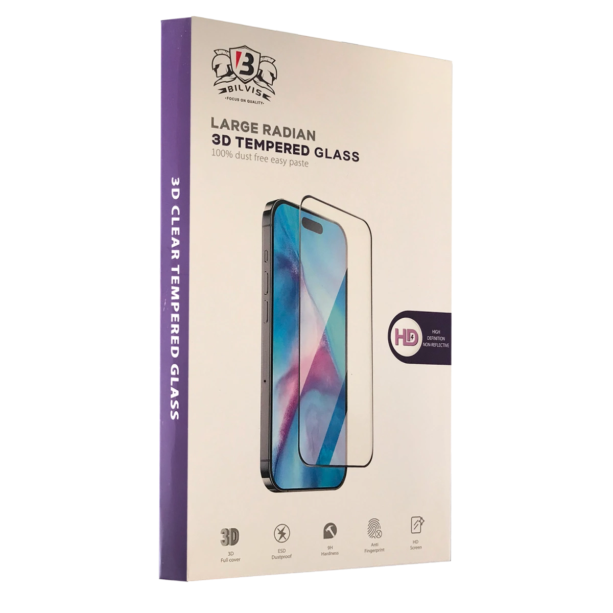 İphone 16 Pro Max Bilvis 3d Cam Ekran Koruyucu
