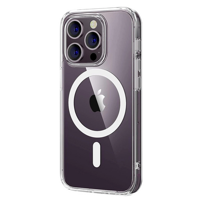 İphone 16 Pro Max Combo Sert Şeffaf Magsafe Kapak - Şeffaf