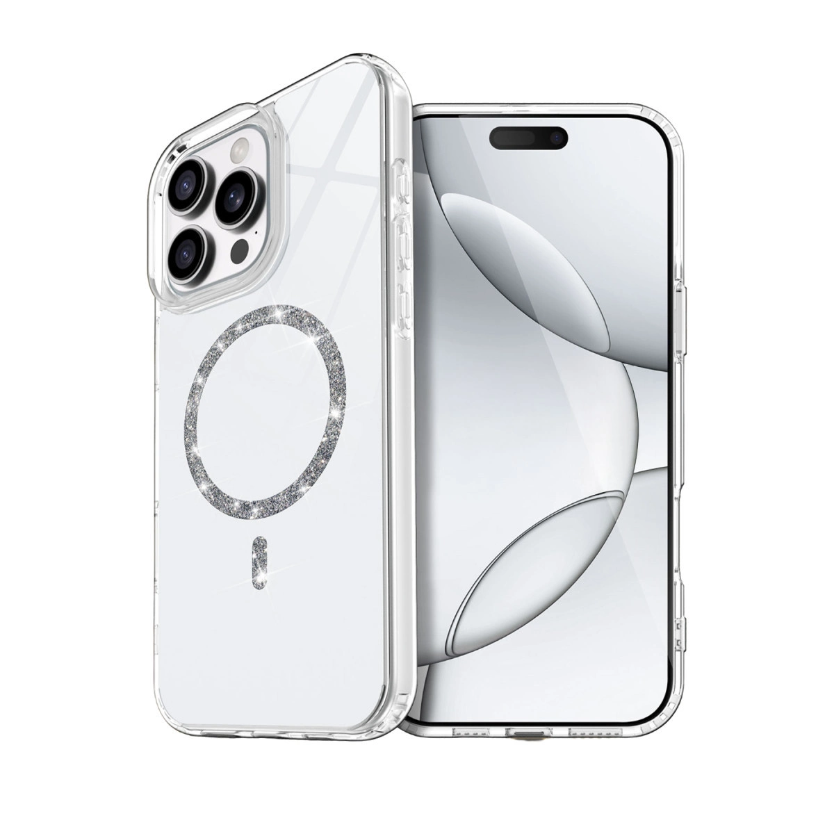 İphone 16 Pro Max Live Diamond Magsafe Kapak - Şeffaf