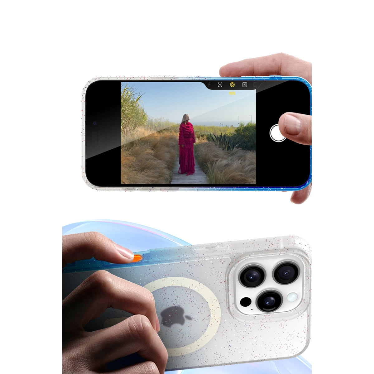 İphone 16 Pummel Shiny Magsafe Kapak - Gold