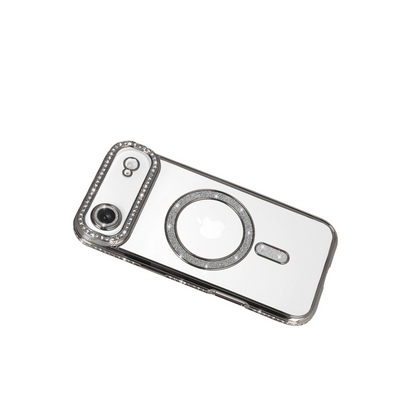 İphone 17 Air Joke Simli Magneticsafe Kılıf - Gümüş