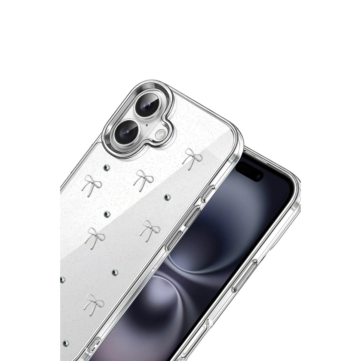 İphone 17 Fiyonk Desenli Kapak - Desen 5