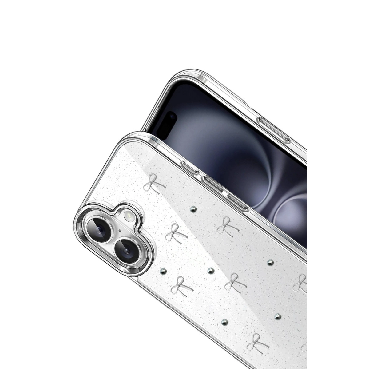 İphone 17 Fiyonk Desenli Kapak - Desen 5