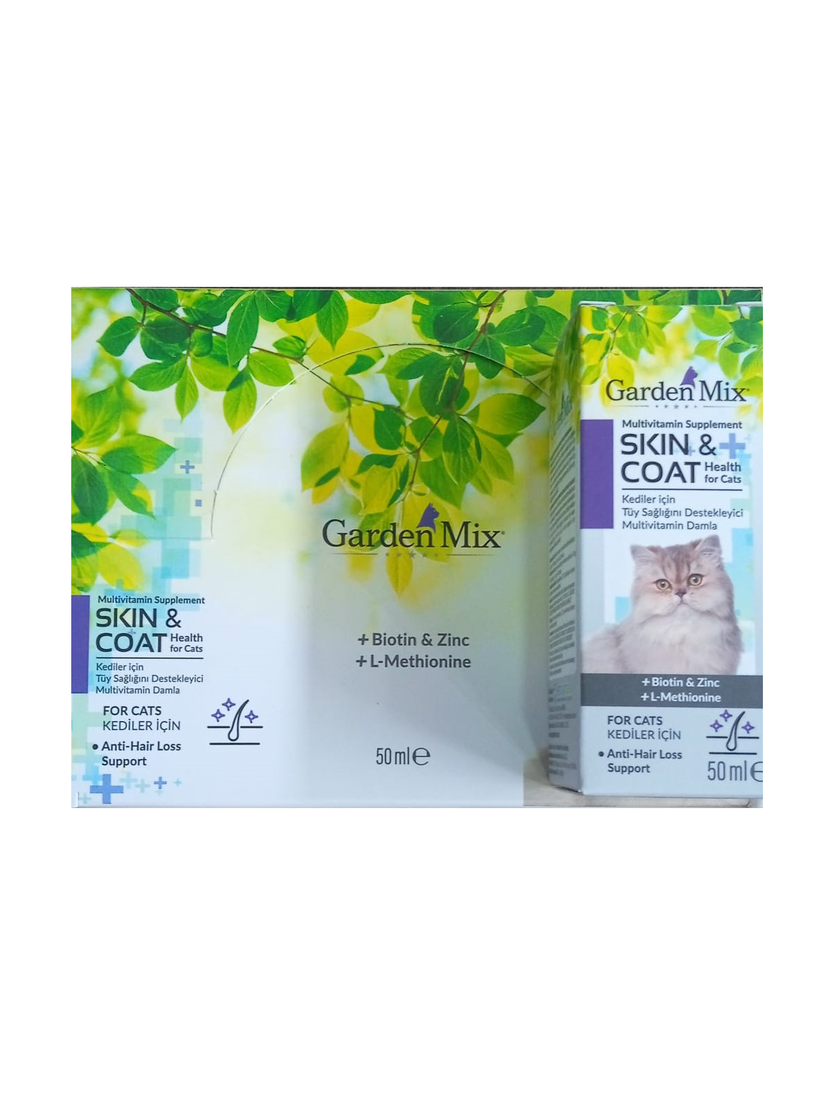 SKIN & COAT Kediler için tüy sağlığını destekleyici multivitamin damla