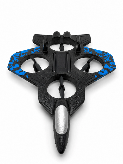 Jet Tasarımlı Uzaktan Kumandalı Drone 4 Pervaneli 2.4g 360 Derece Takla Led Işıklı Uçak