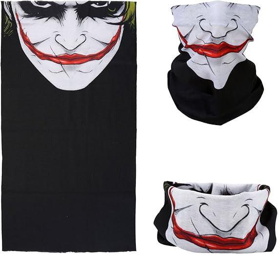 Joker Desenli Çok Amaçlı – Yüz, Boyun ve Bandana Maskesi 5 No