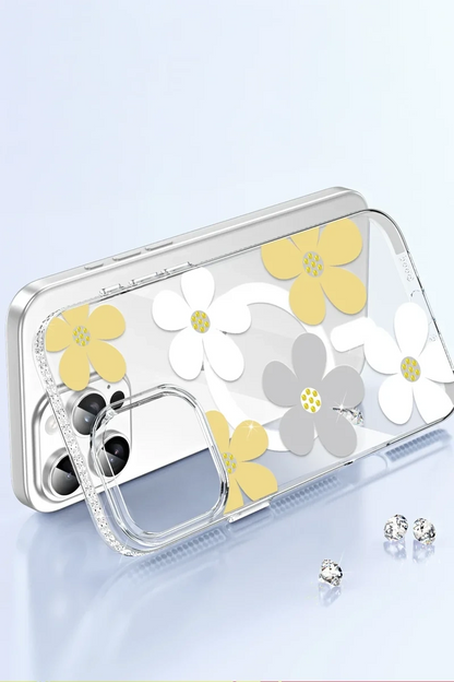 Joko Apple İphone 15 Pro Max Floral Magsafe Kapak - Beyaz
