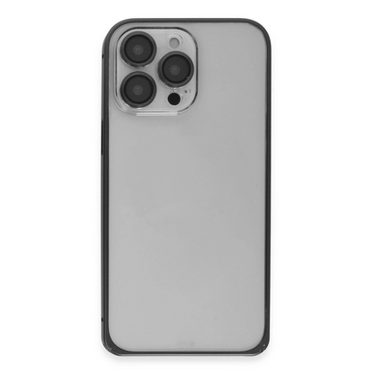 Joko İphone 15 Pro Max Metal Bumper Mat Kapak - Siyah