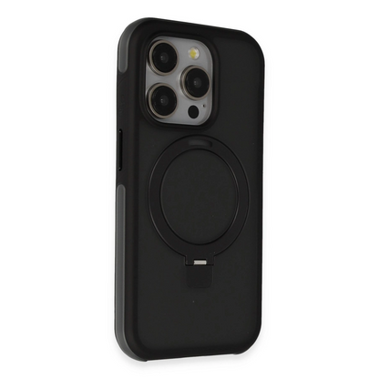 Joko İphone 15 Pro Max Zorda Airbag Magsafe Standlı Kapak - Siyah