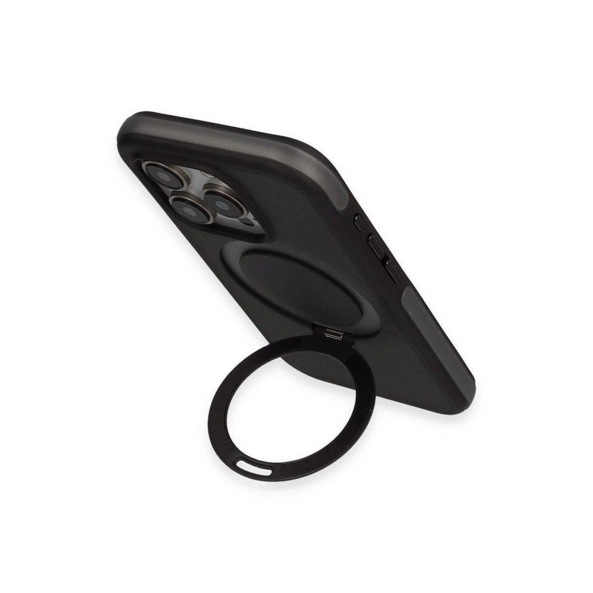 Joko İphone 15 Pro Max Zorda Airbag Magsafe Standlı Kapak - Siyah
