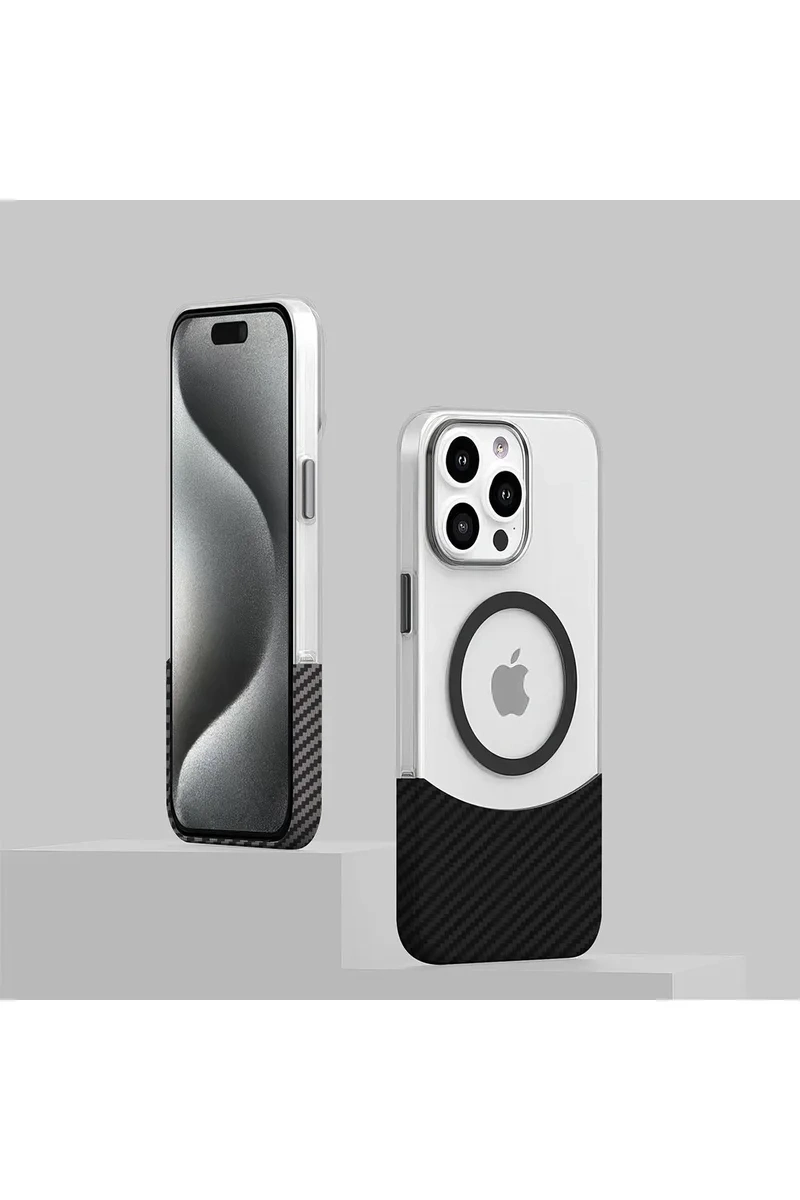 Joko İphone 16 Pro Carbon Puzzle Magsafe Kapak - Gri